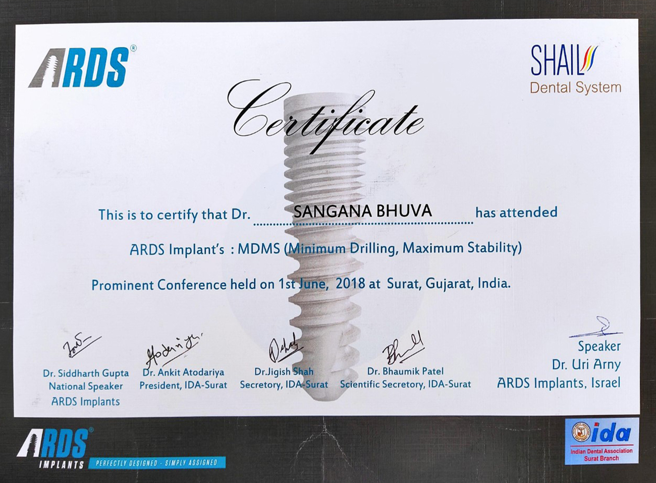 Certificate 1