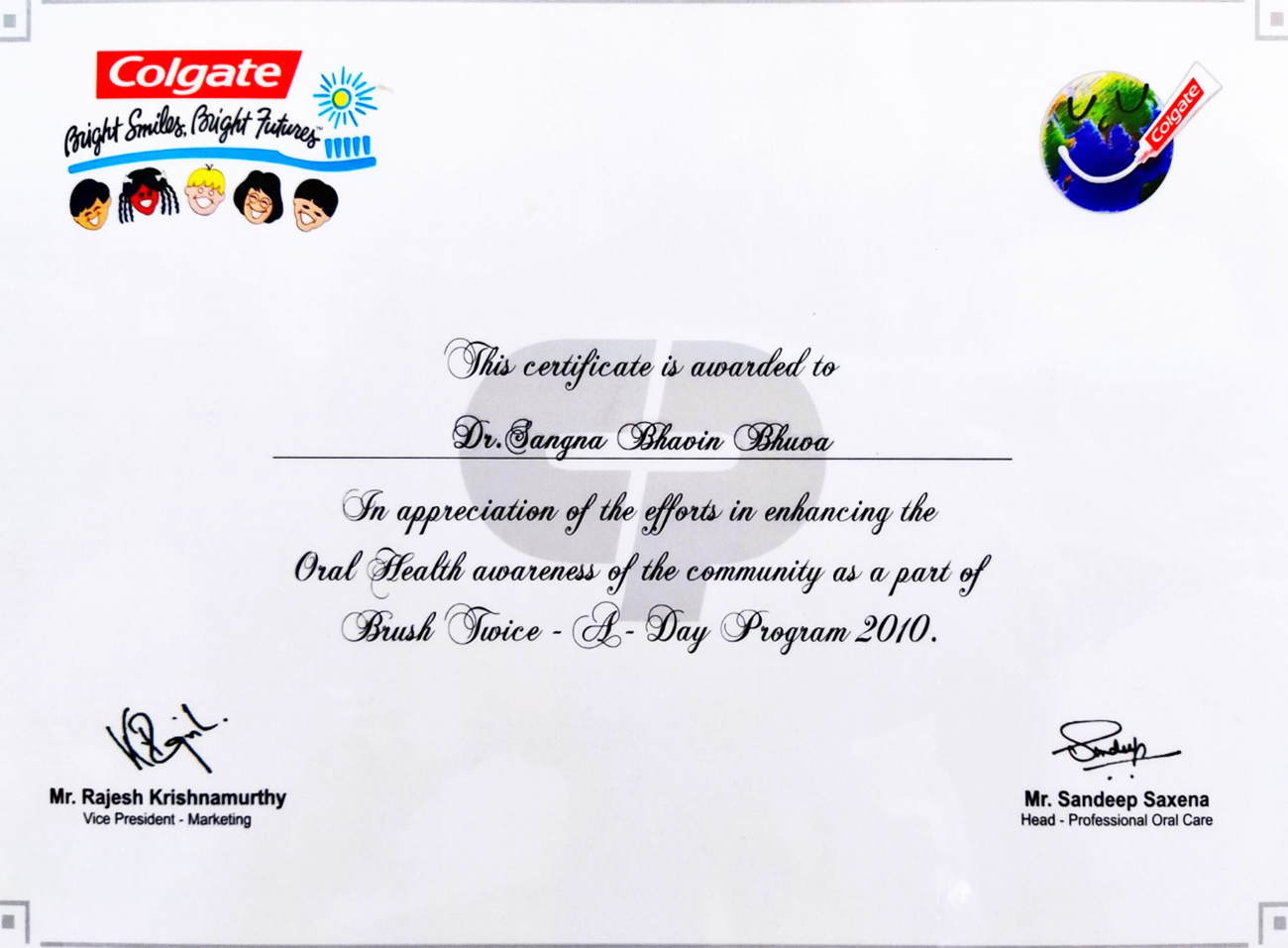 Certificate 2