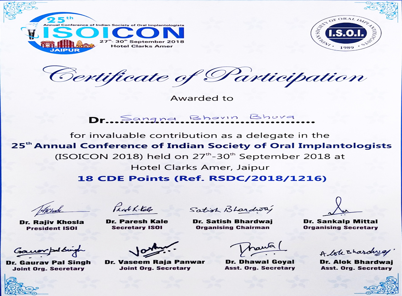 Certificate 9